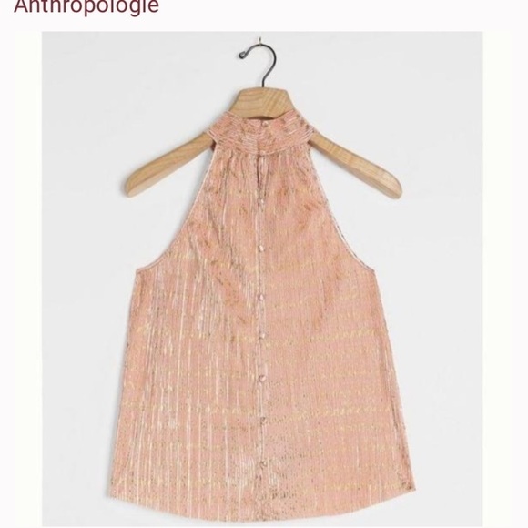 Anthropologie Vickie Halter Top SZ M - Picture 2 of 7